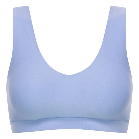 Chantelle- 'Soft Stretch Brassière V-neck Bleu' Vente en ligne